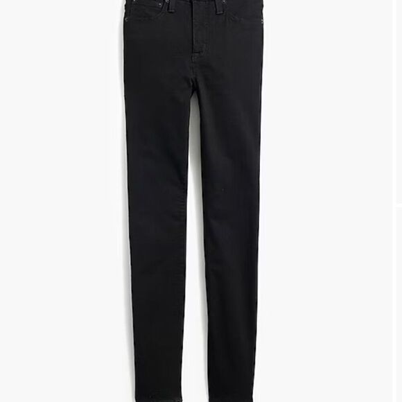 J. Crew Factory 9" mid-rise black skinny jean in signature stretch EUC size 30 - Picture 2 of 12
